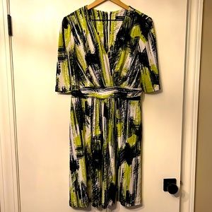 Ellen Tracy faux wrap dress